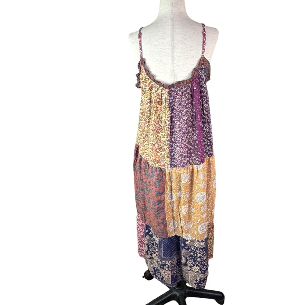 Natural Life Multicolor Patchwork Midi Dress - image 8